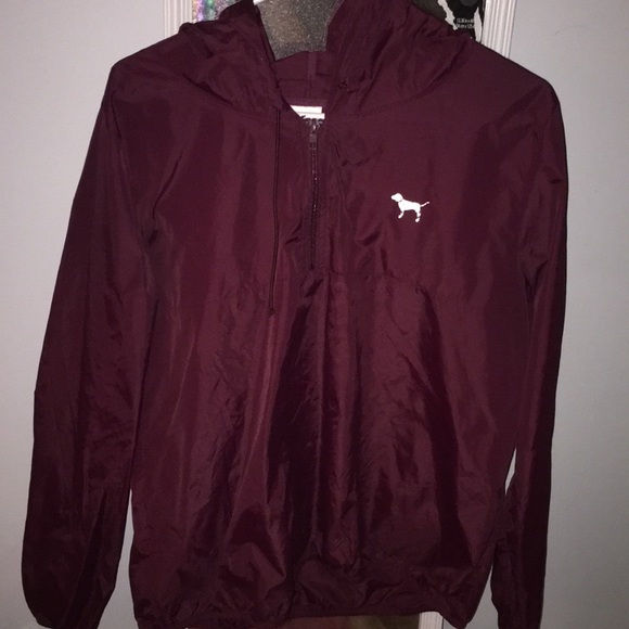 Victoria's Secret Jackets & Blazers - Maroon thin Victoria's Secret rain jacket